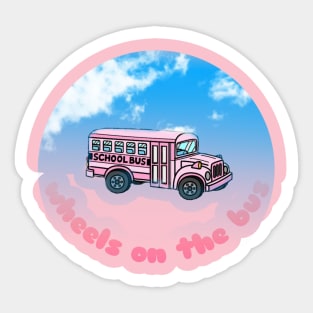 Wheels on the bus Sticker